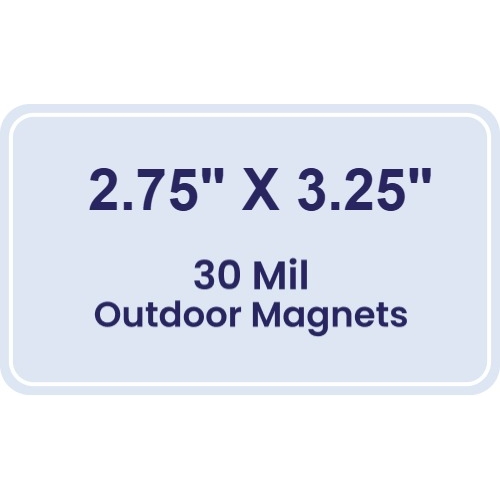 Magnet - 2.75x3.25 Round Corners - 30 Mil - Outdoor Safe