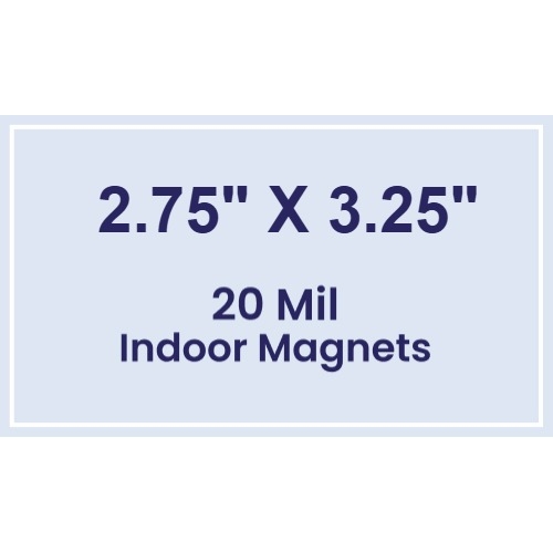 Magnet - 2.75x3.25 Square Corners - 20 mil