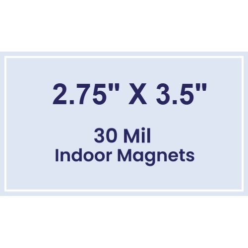 Magnet - 2.75x3.5 Square Corners - 30 Mil