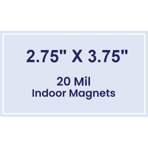 Magnet - 2.75x3.75 Square Corners - 20 Mil