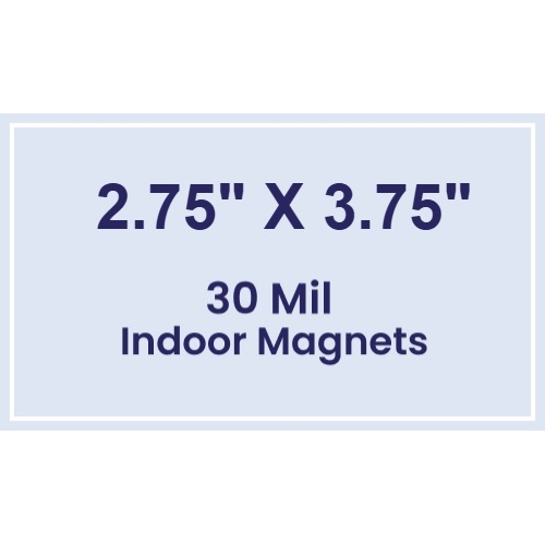 Magnet - 2.75x3.75 Square Corners - 30 Mil