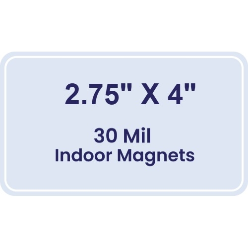 Magnet - 2.75x4 Round Corners - 30 Mil