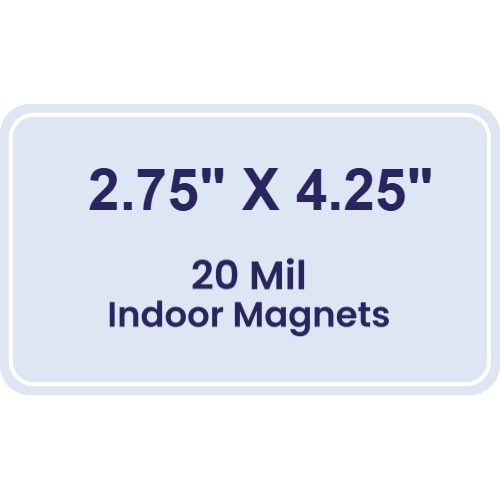 Magnet - 2.75x4.25 Round Corners - 20 mil