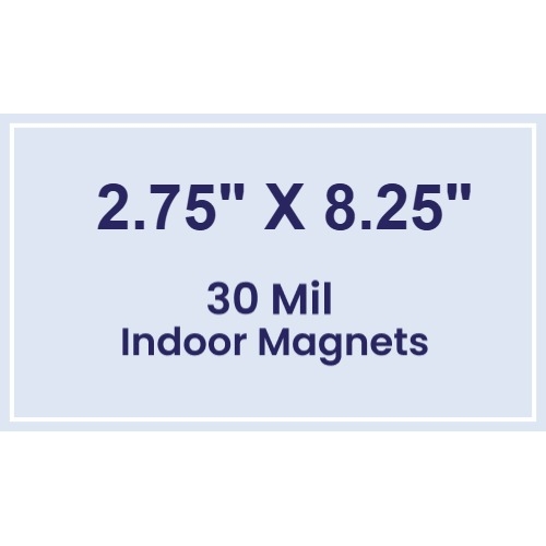 Magnet - 2.75x8.25 Square Corners - 30 Mil