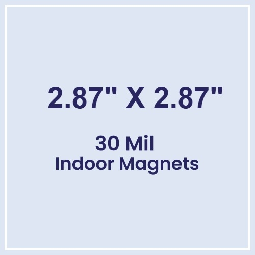 Magnet - 2.87x2.87 Square Corners - 30 Mil