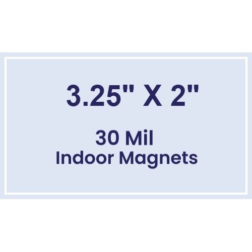 Magnet - 3.25x2 Square Corners - 30 Mil