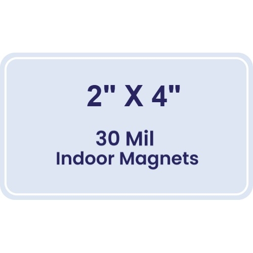 Magnet - 2x4 Round Corners - 30 Mil