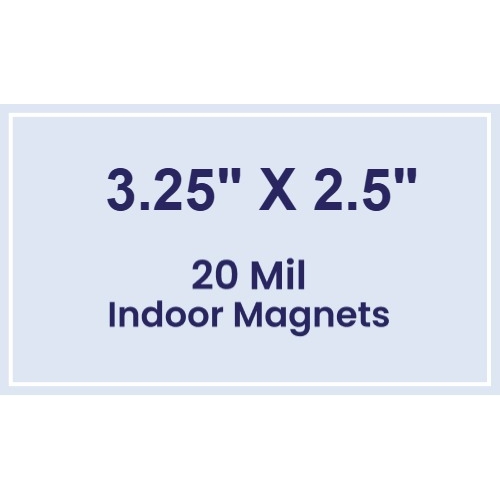 Magnet - 3.25x2.5 Square Corners - 20 Mil