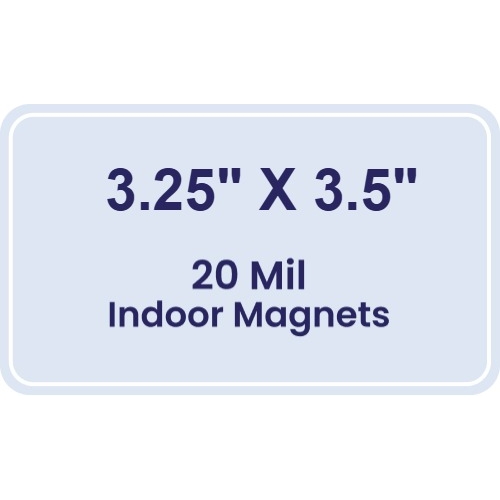 Magnet - 3.25x3.5 Round Corners - 20 Mil