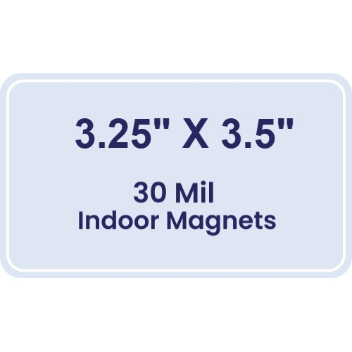 Magnet - 3.25x3.5 Round Corners - 30 Mil