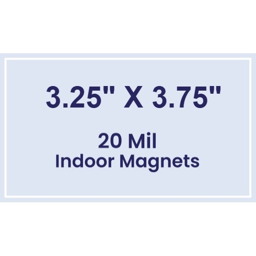 Magnet - 3.25x3.75 Square Corners - 20 mil