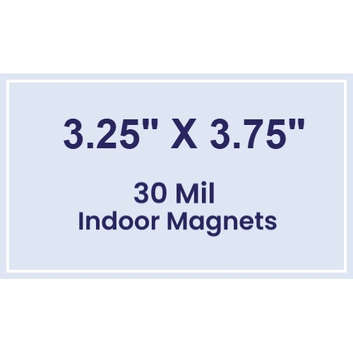 Magnet - 3.25x3.75 Square Corners - 30 Mil