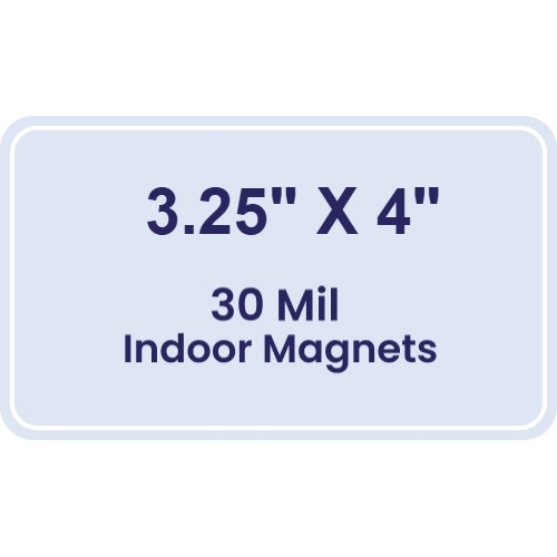 Magnet - 3.25x4 Round Corners - 30 Mil