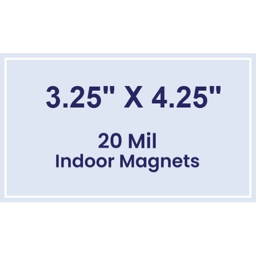Magnet - 3.25x4.25 Square Corners - 20 Mil