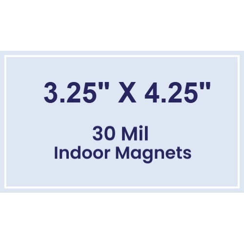 Magnet - 3.25x4.25 Square Corners - 30 Mil