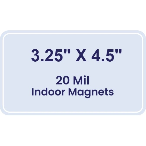 Magnet - 3.25x4.5 Round Corners - 20 Mil