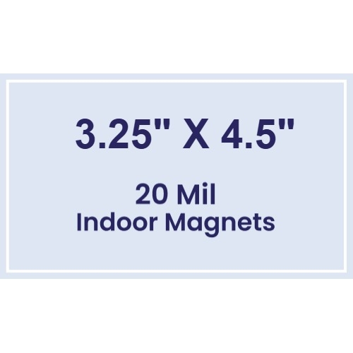 Magnet - 3.25x4.5 Square Corners - 20 Mil