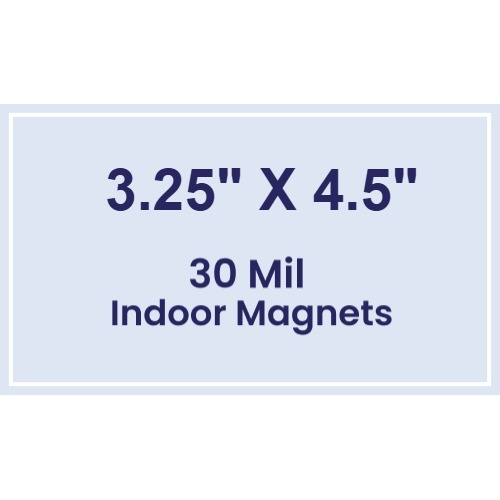Magnet - 3.25x4.5 Square Corners - 30 Mil