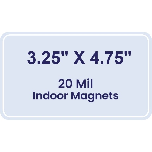 Magnet - 3.25x4.75 Round Corners - 20 Mil