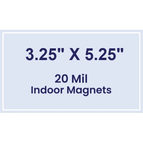 Magnet - 3.25x5.25 Square Corners - 20 Mil