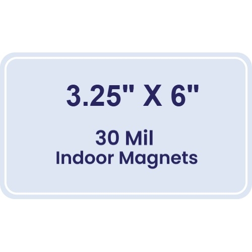 Magnet - 3.25x6 Round Corners - 30 Mil