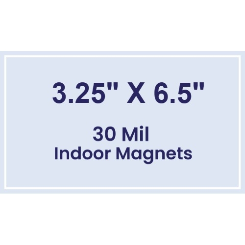Magnet - 3.25x6.5 Square Corners - 30 Mil