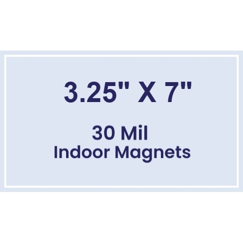 Magnet - 3.25x7 Square Corners - 30 Mil