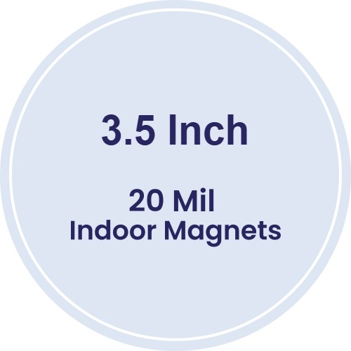 Magnet - 3.5 Inch Diameter Circle - 20 Mil