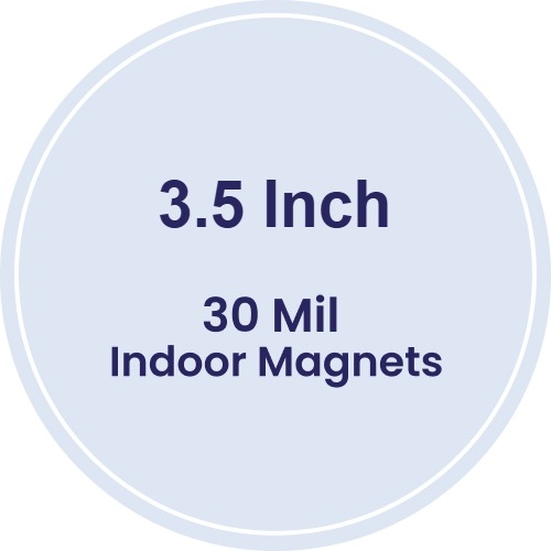 Magnet - 3.5 Inch Diameter Circle - 30 Mil
