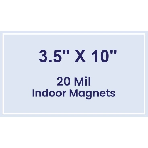 Magnet - 3.5x10 Square Corners - 20 mil