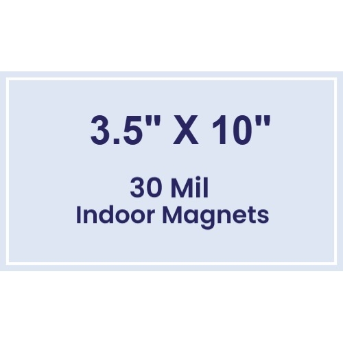 Magnet - 3.5x10 Square Corners - 30 Mil