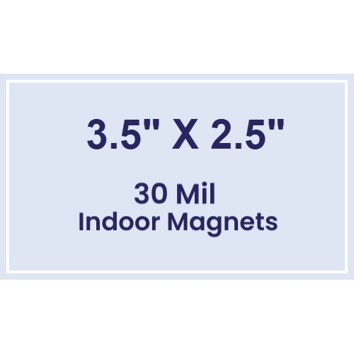 Magnet - 3.5x2.5 Square Corners - 30 Mil