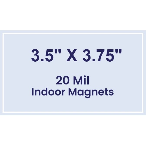 Magnet - 3.5x3.75 Square Corners - 20 Mil
