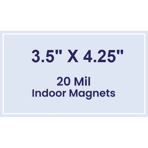 Magnet - 3.5x4.25 Square Corner - 20 Mil