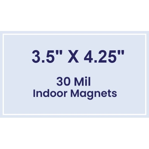 Magnet - 3.5x4.25 Square Corner - 30 Mil