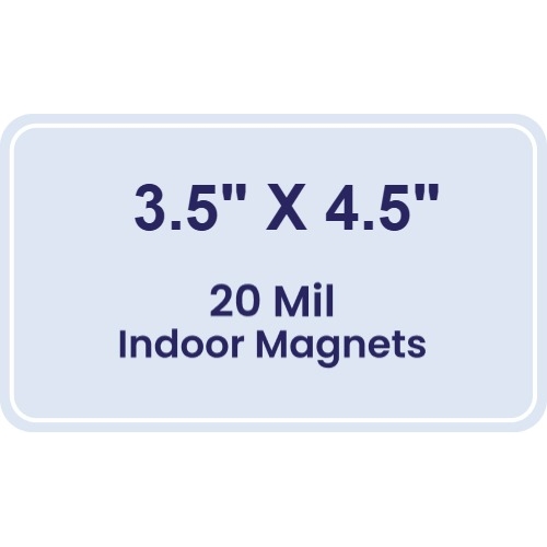 Magnet - 3.5x4.5 Round Corners - 20 mil