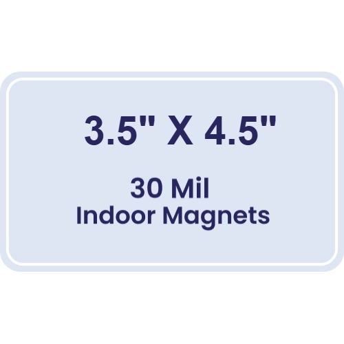 Magnet - 3.5x4.5 Round Corners - 30 Mil