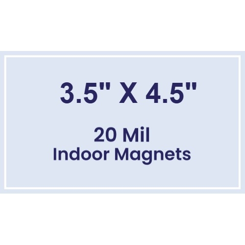 Magnet - 3.5x4.5 Square Corners - 20 Mil