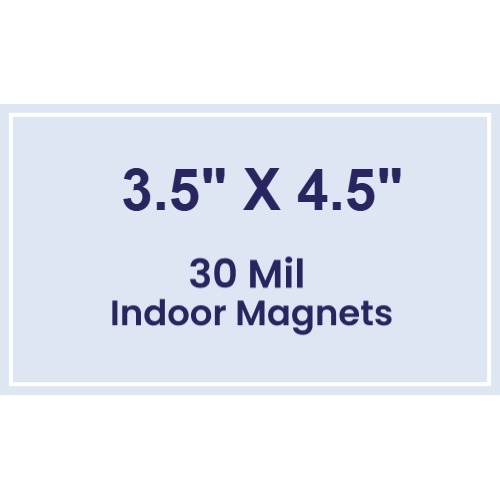 Magnet - 3.5x4.5 Square Corners- 30 Mil
