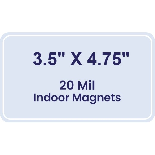 Magnet - 3.5x4.75 Round Corners - 20 Mil