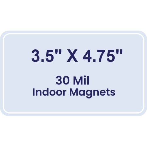 Magnet - 3.5x4.75 Round Corners - 30 Mil