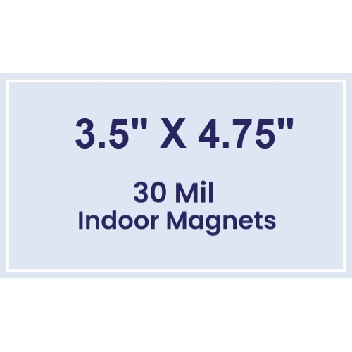 Magnet - 3.5x4.75 Square Corners - 30 Mil