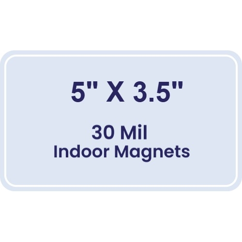 Magnet - 5x3.5 Round Corners - 30 Mil