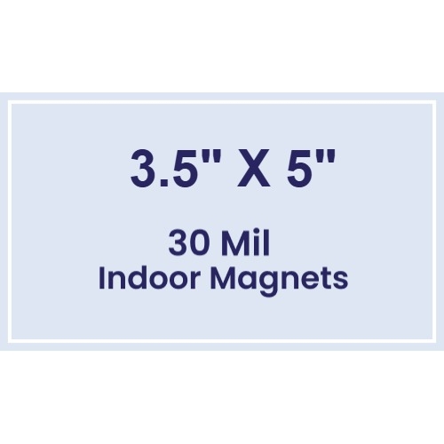 Magnet - 3.5x5 Square Corners - 30 Mil