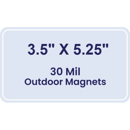 Magnet - 3.5x5.25 Round Corners - 30 Mil - Outdoor Safe