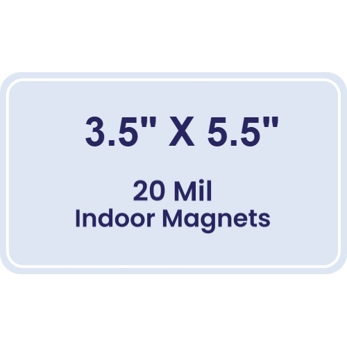 Magnet - 3.5x5.5 Round Corners - 20 mil