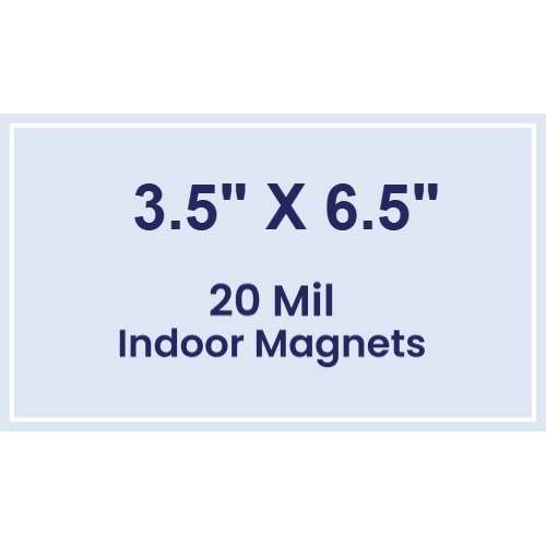 Magnet - 3.5x6.5 Square Corners - 20 Mil