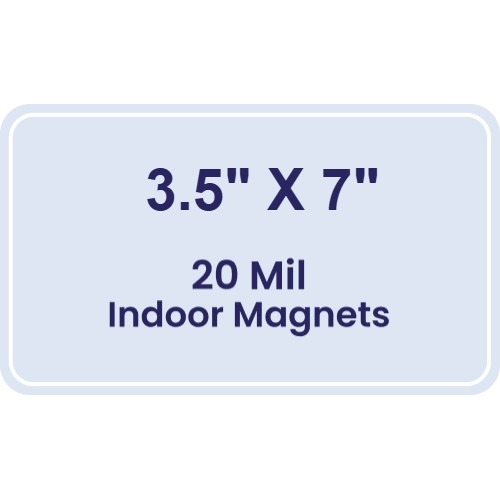 Magnet - 3.5x7 Round Corners - 20 mil