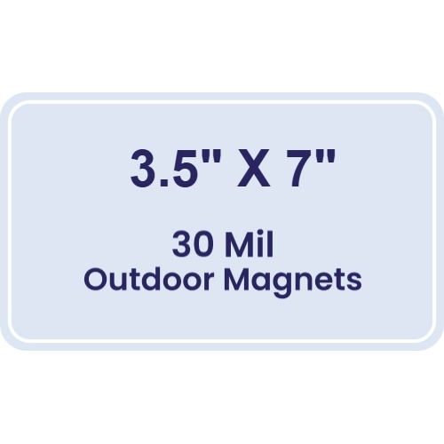 Magnet - 3.5x7 Round Corners - 30 Mil - Outdoor Safe