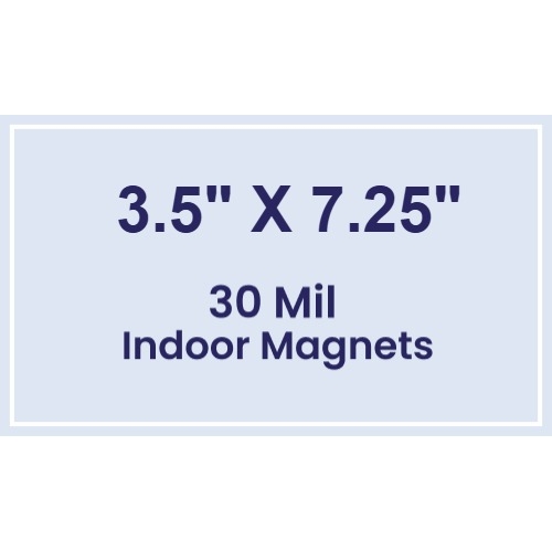 Magnet - 3.5x7.25 Square Corners - 30 Mil